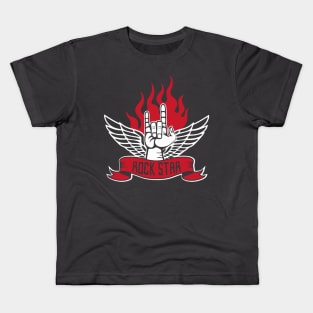 Rock Star Hand Fire Kids T-Shirt
